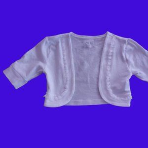 White Bolero Shrug, Children's Place, Size Girls XS (4)